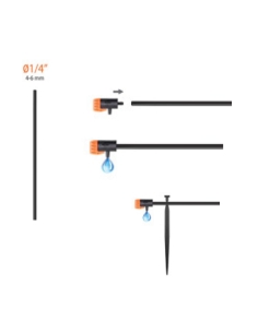 Gocciolatore Fine Linea da 0-6 L/H Ø1/4" Claber Art. 91211