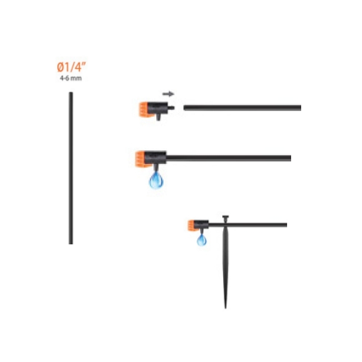 Gocciolatore Fine Linea da 0-6 L/H Ø1/4" Claber Art. 91211