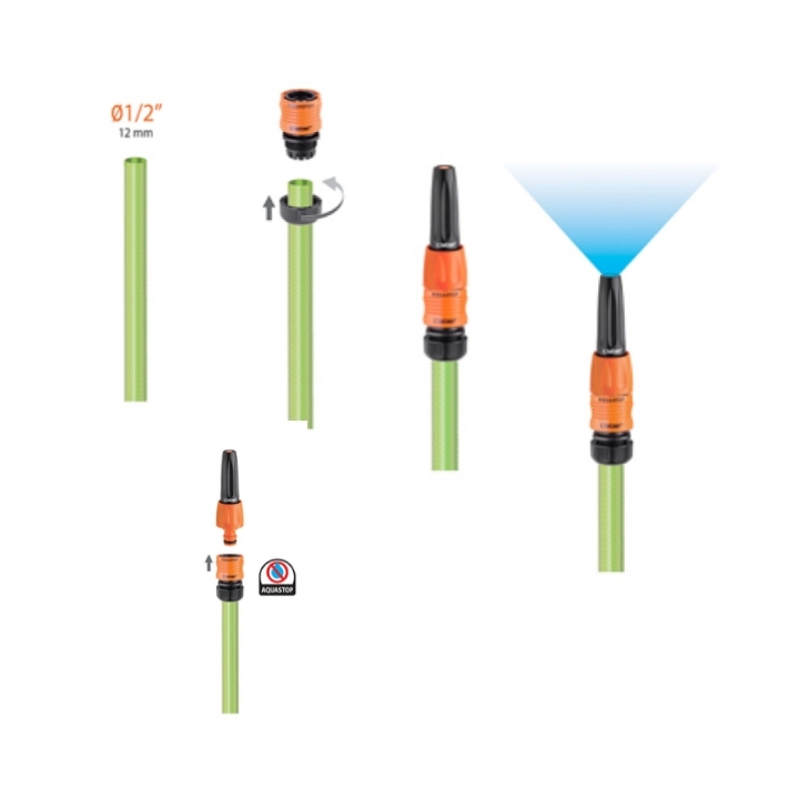 Raccordo Ø1/2" Aquastop Claber Art. 8603