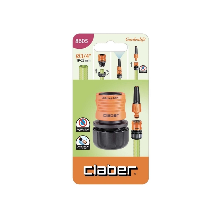 Raccordo Ø3/4" Aquastop Claber Art. 8605