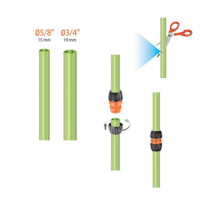 Raccordo Riparatore Ø5/8" - 3/4" Claber Art. 8621