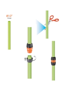 Raccordo Riparatore Ø1/2" Claber Art. 8619