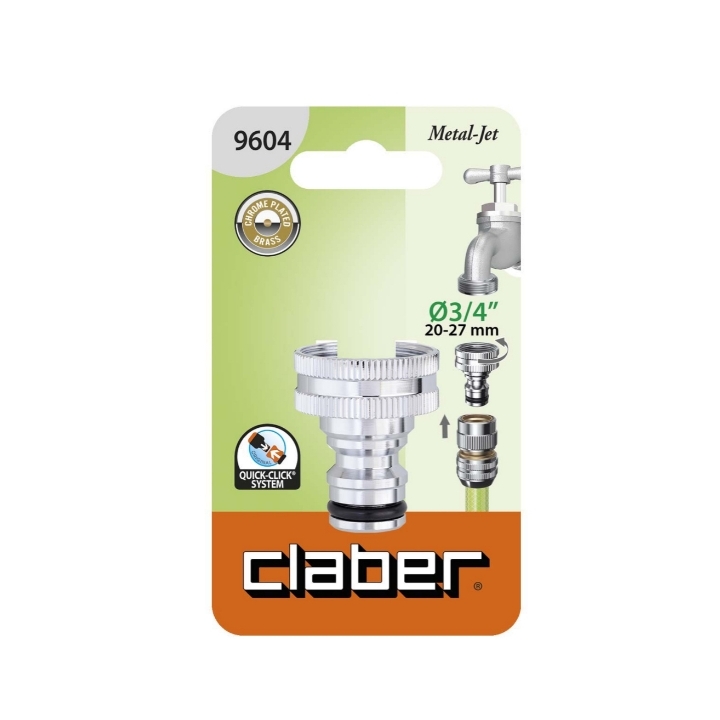 Presa rubinetto Metal Jet Ø3/4" Claber Art. 9604