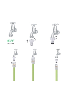 Presa rubinetto Metal Jet Ø3/4" Claber Art. 9604