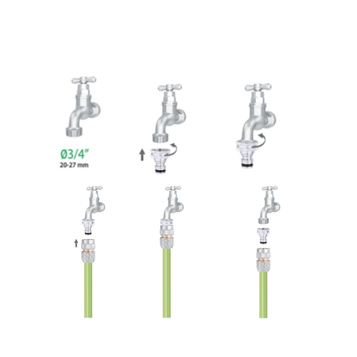 Presa rubinetto Metal Jet Ø3/4" Claber Art. 9604