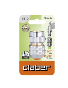 Raccordo automatico Metal Jet Ø1/2" - 5/8" Claber Art. 9610