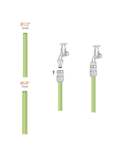 Raccordo automatico Metal Jet Ø1/2" - 5/8" Claber Art. 9610