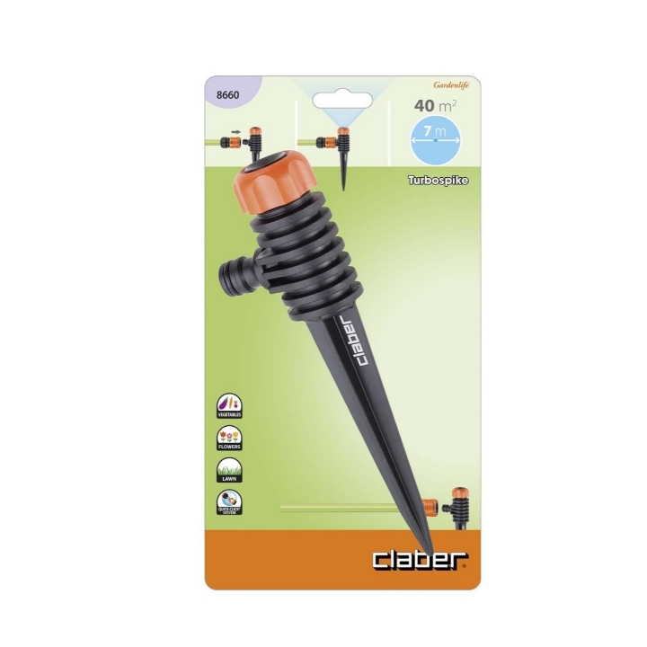Irrigatore statico Turbospike con puntale Claber Art. 8660
