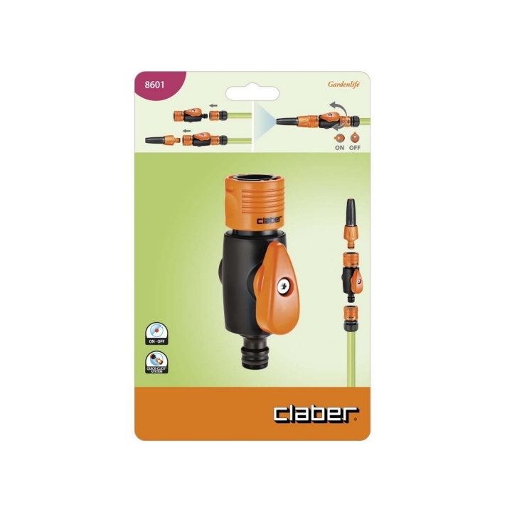 Raccordo con rubinetto Claber Art. 8601