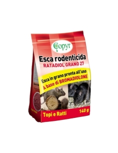 Esca rondenticida Ratadiol Grano 27 - 140 gr