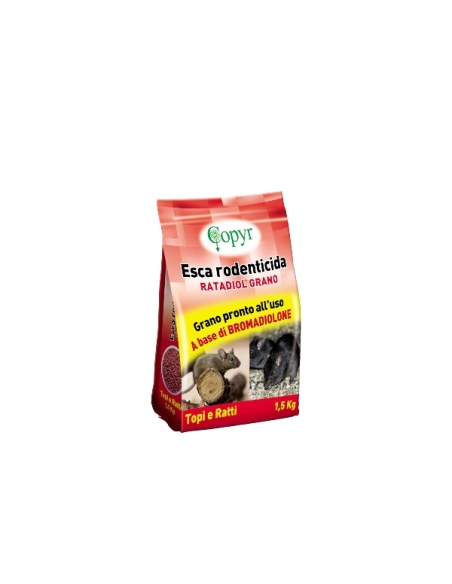 Esca rondenticida Ratadiol Grano 27 KG 1.5