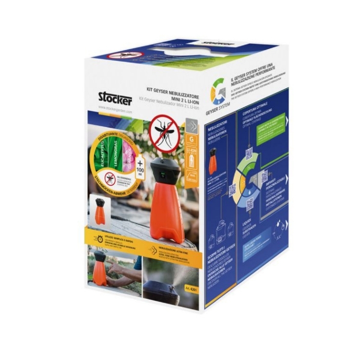 Geyser Nebulizzatore mini 2 LT  Li-Ion Batteria a litio Stocker art. 4201