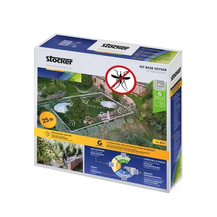 Kit Base Geyser Stocker 25 mt. impianto per nebulizzatori antizanzara  Art. 4211