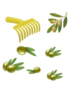 Rastrello a 9 denti per raccolta olive