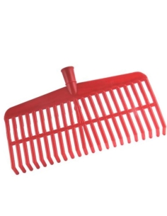 Scopa per olive rigida con rinforzo 22 denti rossa