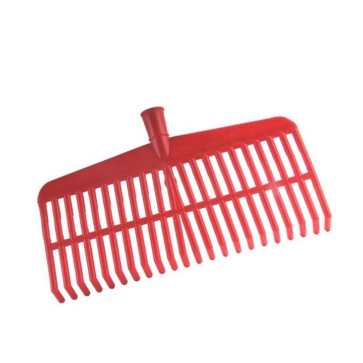 Scopa per olive rigida con rinforzo 22 denti rossa