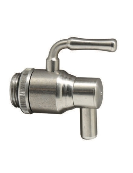 Rubinetto Inox 1/2" antigoccia per bidoni olio DropTop