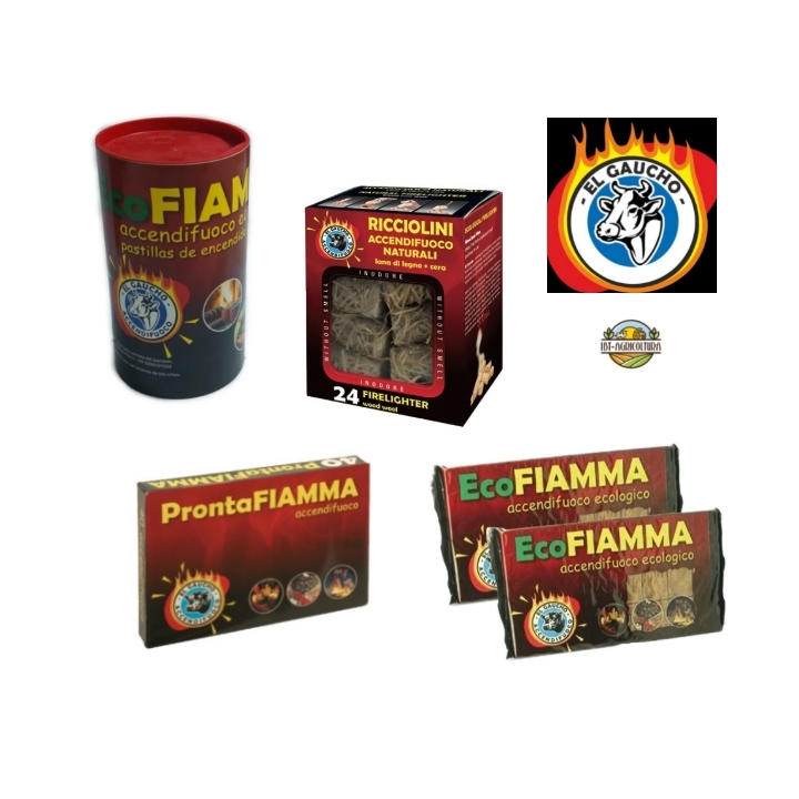 El Gaucho Ecofiamma accendifuoco 32 cubetti