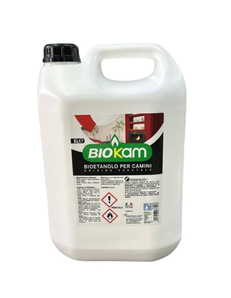 Bioetanolo BIOKAM per camini LT 5