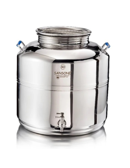 Contenitore per olio in acciaio inox Sansone 50 LT.