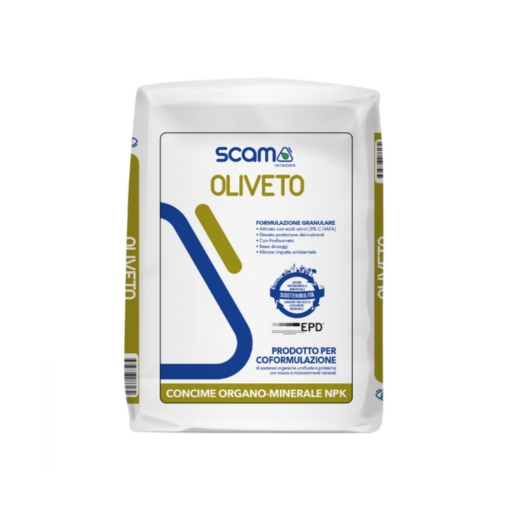 Concime organo-minerale NPK Oliveto SCAM 25 Kg