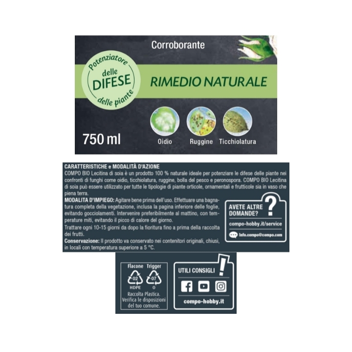 Insetticida Compo Lecitina di Soia 750 ml