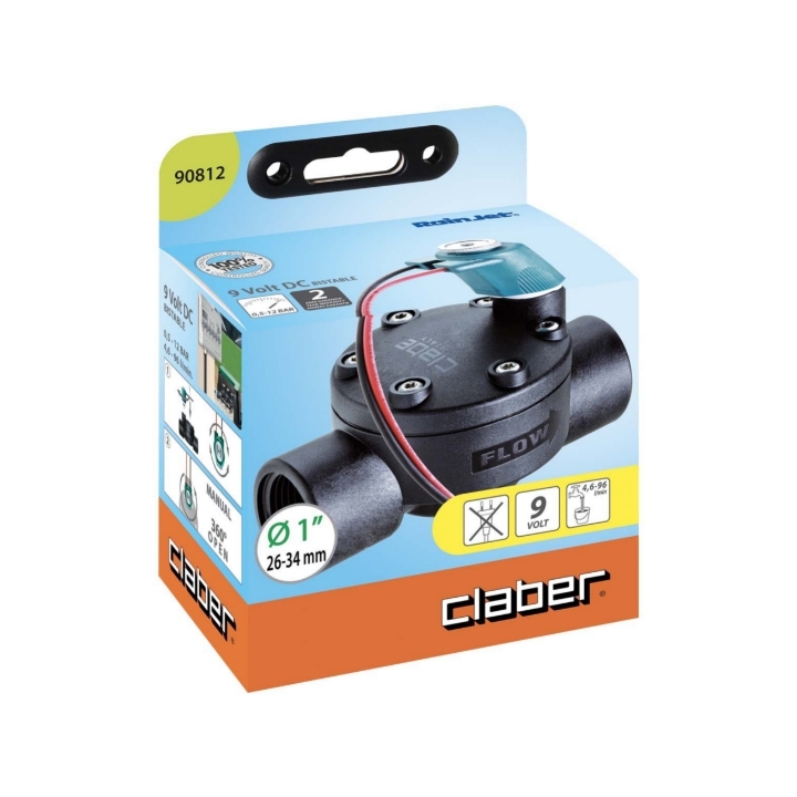 Elettrovalvola Claber Ø1"  9 volt femmina ART. 90812