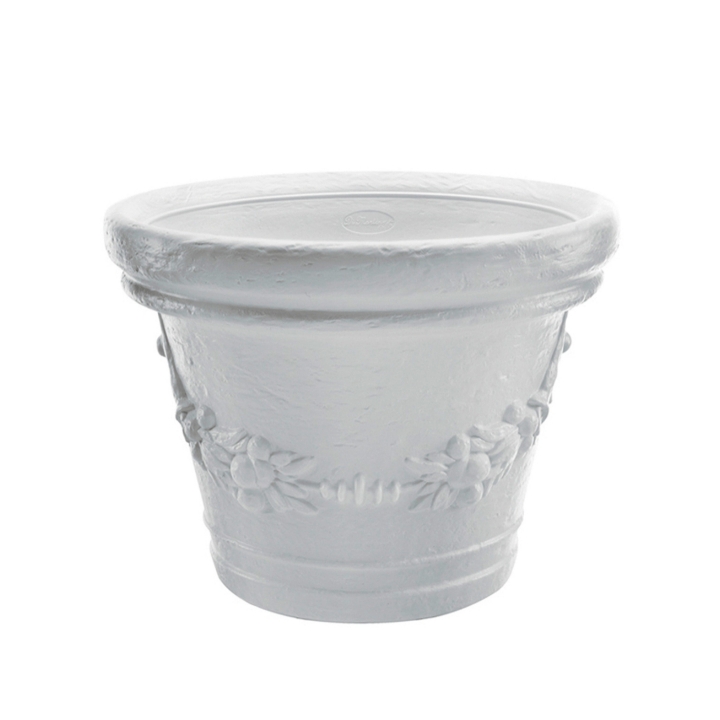 Vaso ELIOS POTTERY Bianco h.28xØ35