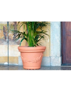 Vaso ELIOS POTTERY h.48xØ59 bianco