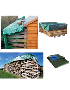 Telo occhiellato blu/verde multiuso BURG