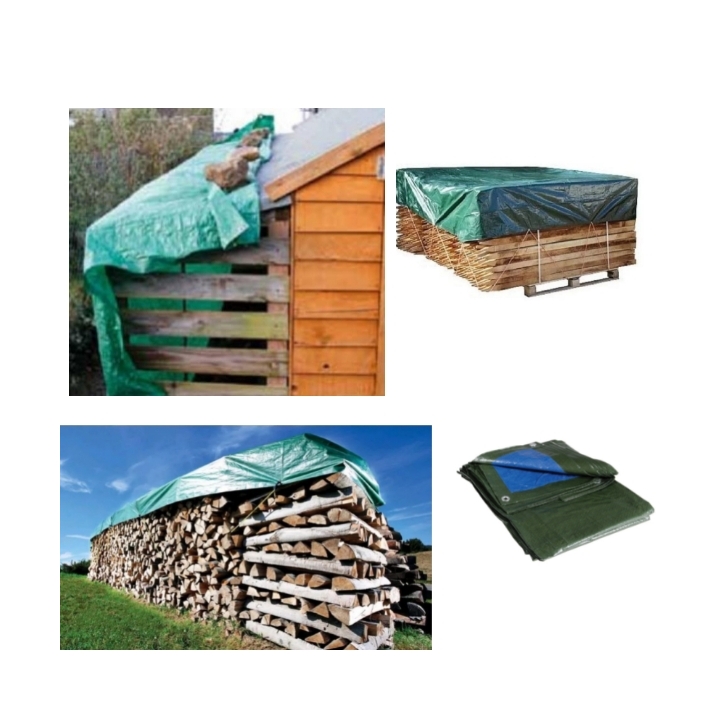 Telo occhiellato blu/verde multiuso BURG