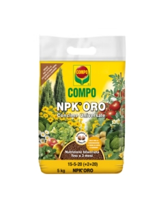Concime granulare COMPO NPK? ORO 15-5-5-20  Kg 4