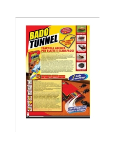 Trappola Adesiva Scarafaggi Bado Tunnel pz 3