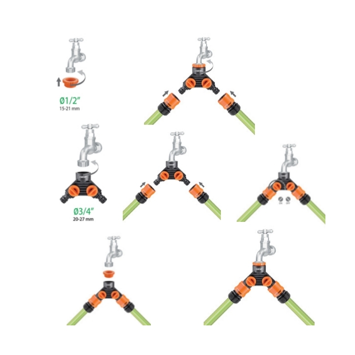 Prese a Due Vie 3/4" - 1/2" Art. 8599