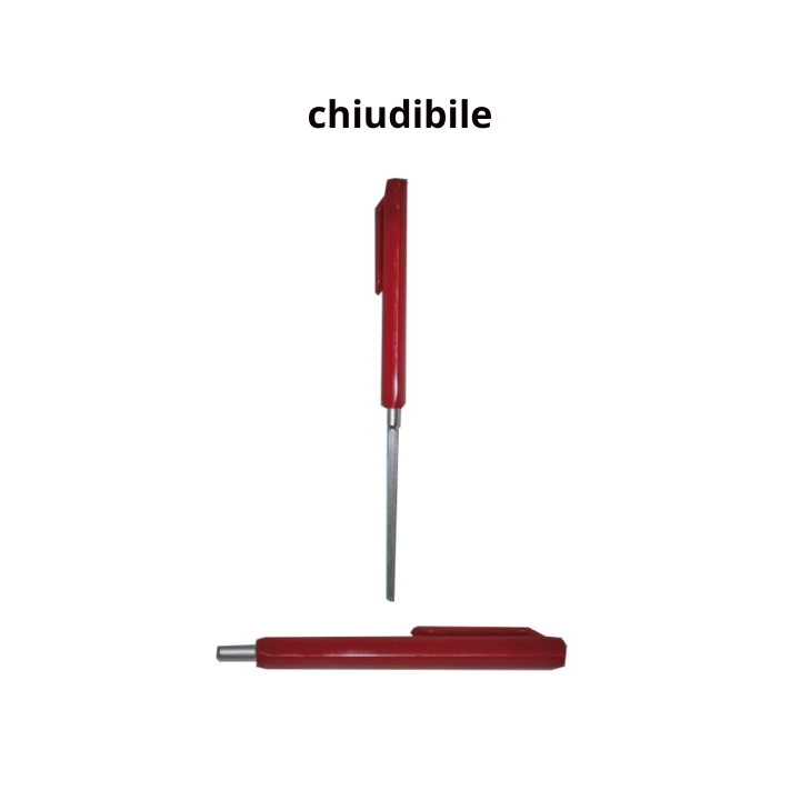 Acciaino tascabile 10 cm per forbici