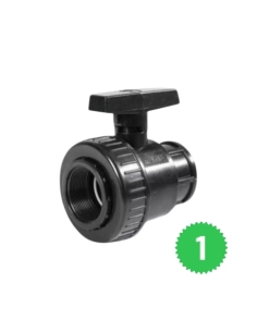 Valvola a sfera PVC monoghiera femmina/femmina