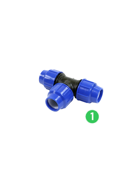 Raccordo alta pressione T-TEE 90° in PVC