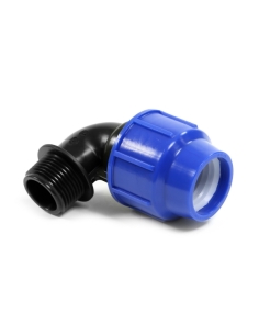 Raccordo a compressione GOMITO a 90° alta pressione con filetto maschio