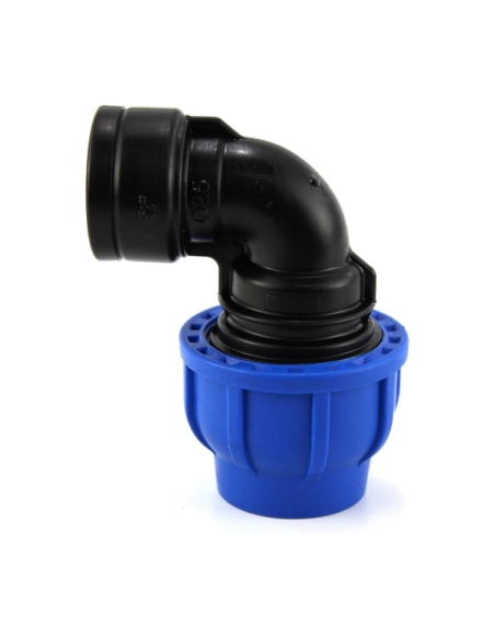 Raccordo a compressione GOMITO a 90° alta pressione con filetto femmina