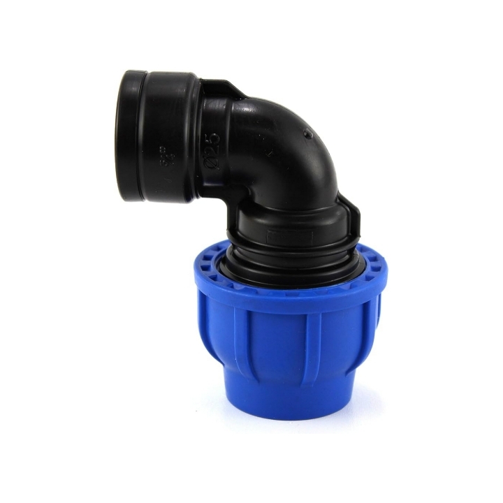 Raccordo a compressione GOMITO a 90° alta pressione con filetto femmina