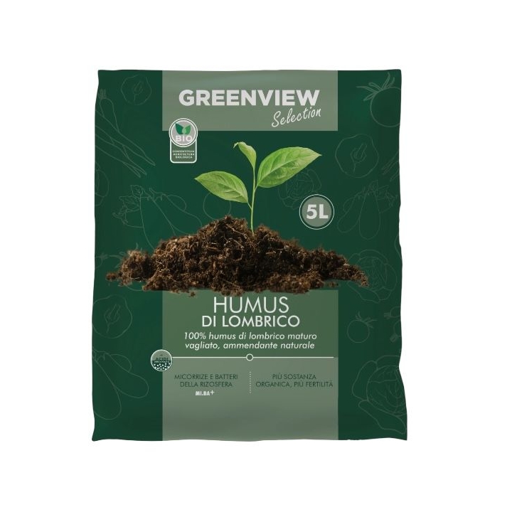 Sacco Humus di Lombrico 5 Lt
