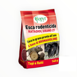 Esca rondenticida Ratadiol Grano 27 - 140 gr