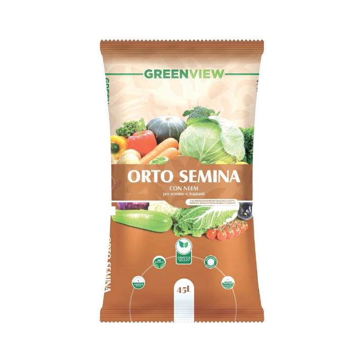 Terriccio ORTO e SEMINA con Neem 45 Lt