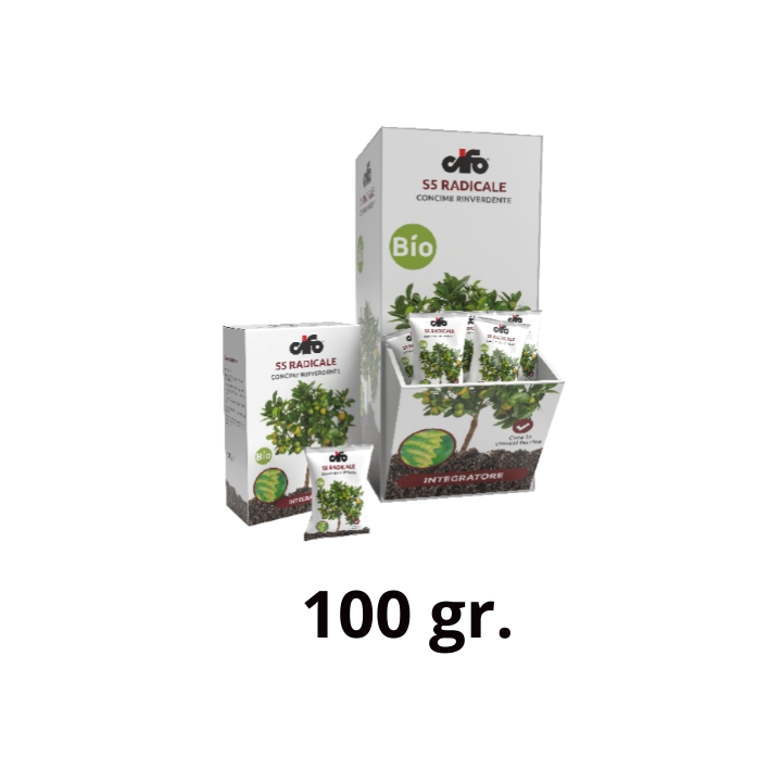 Concime S5 radicale rinverdente 100 gr. Cifo