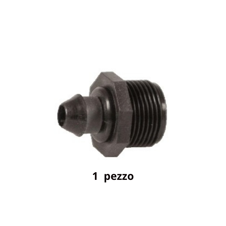 Derivazione portagomma 12mm con filetto maschio 3/4" IRRITEC
