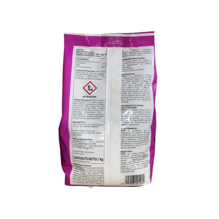 Insetticida Granulare GEOTOX in Busta KG 1