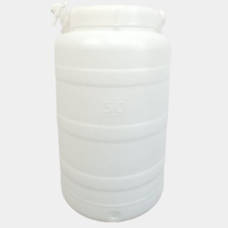 Contenitore Polietilene bocca larga p/rubinetto LT 50