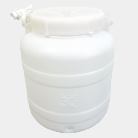 Contenitore Polietilenebocca larga  p/rubinetto  LT 30