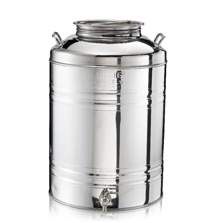 Fusto contenitore graffato Sansone LT 50 p/rubinetto