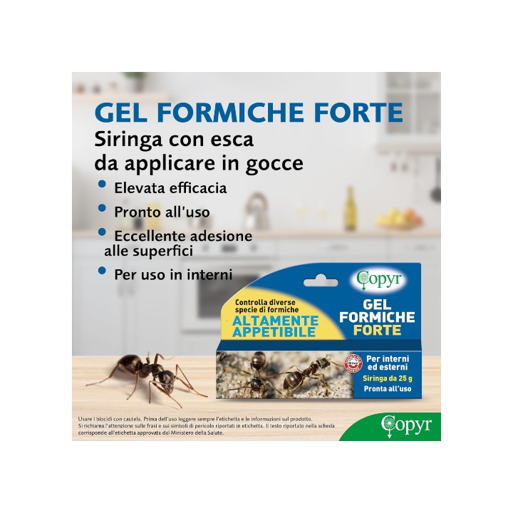 Siringa Gel Formiche 25 gr per uso Professionale Copyr